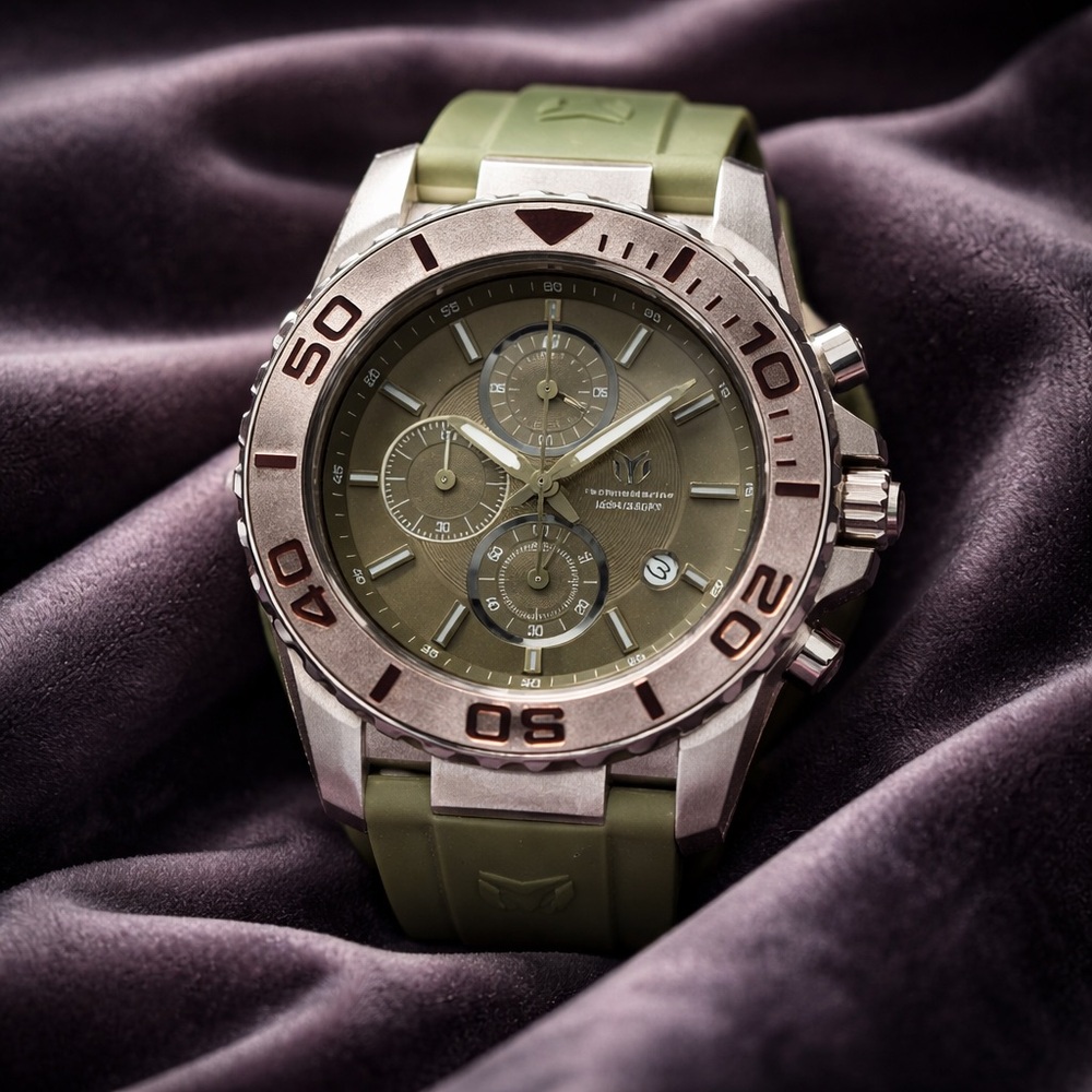 Technomarine Invicta Green and Silver Watch